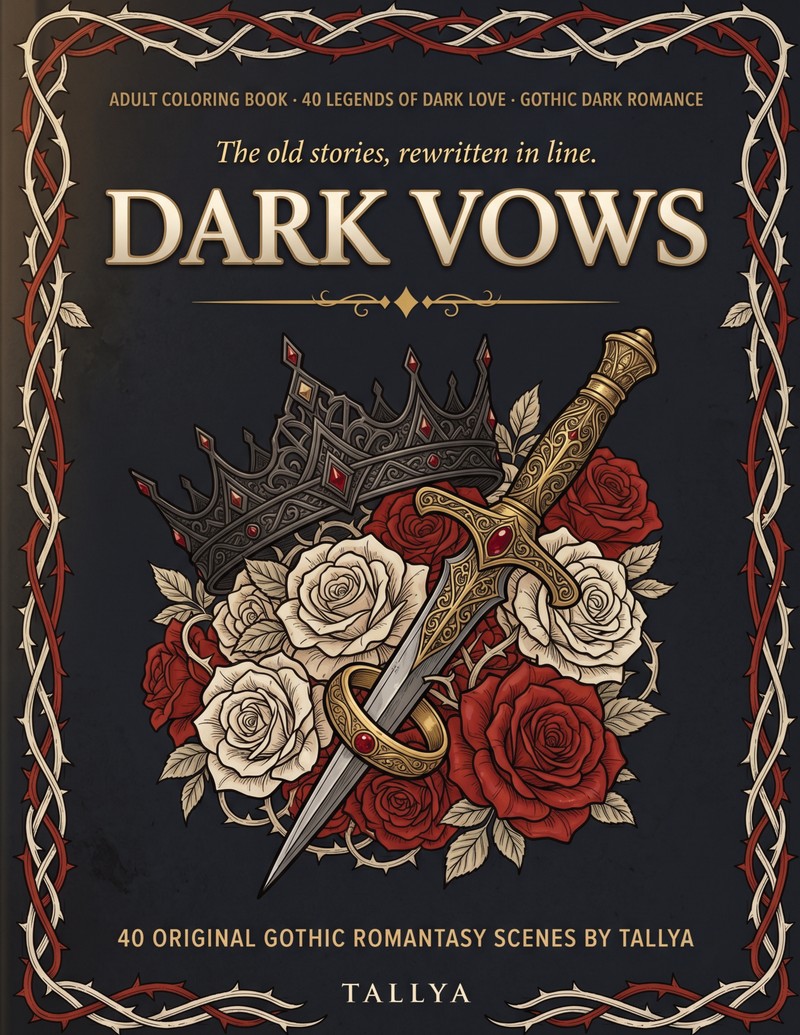Dark Vows &mdash; A Dark Romance & Romantasy Coloring Book