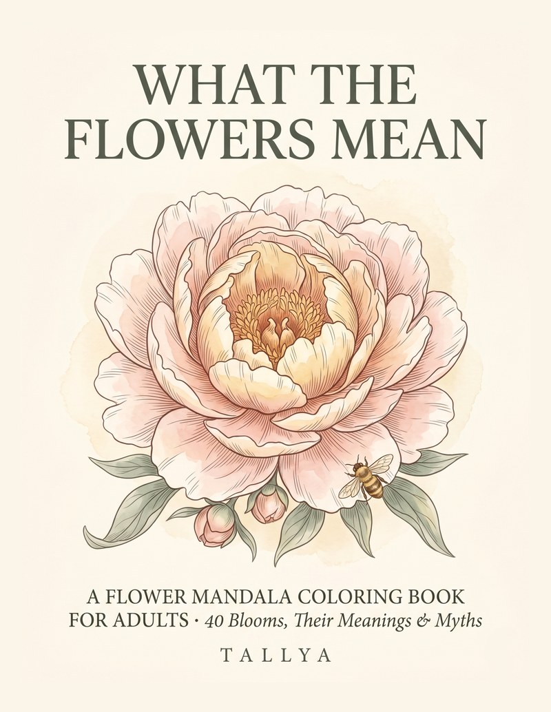 What the Flowers Mean &mdash; A Language-of-Flowers Coloring Book of Botanical Mandalas