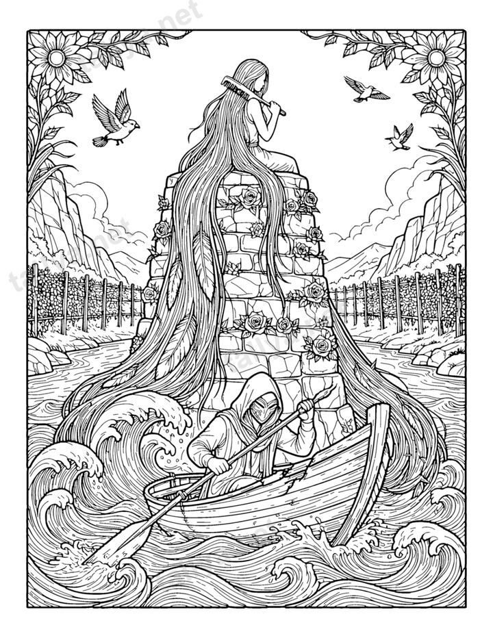 Gothic coloring pages