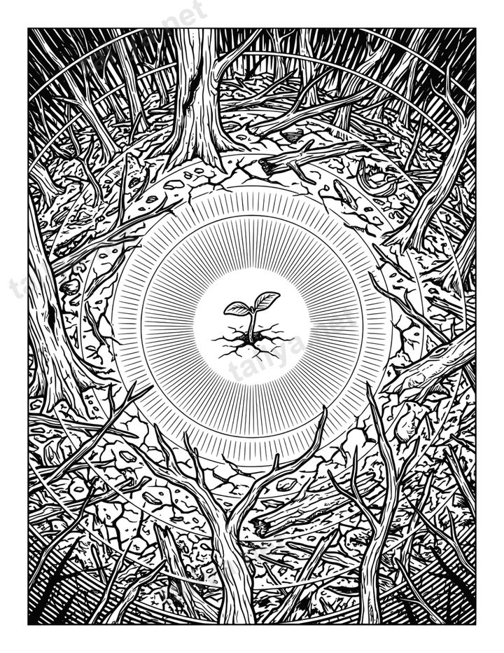 The First Sprout in the Burnt Forest (New Beginnings)