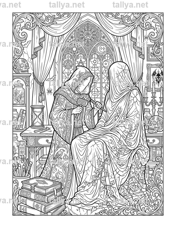 The Perfectionist — Forty Shadows mandala coloring page