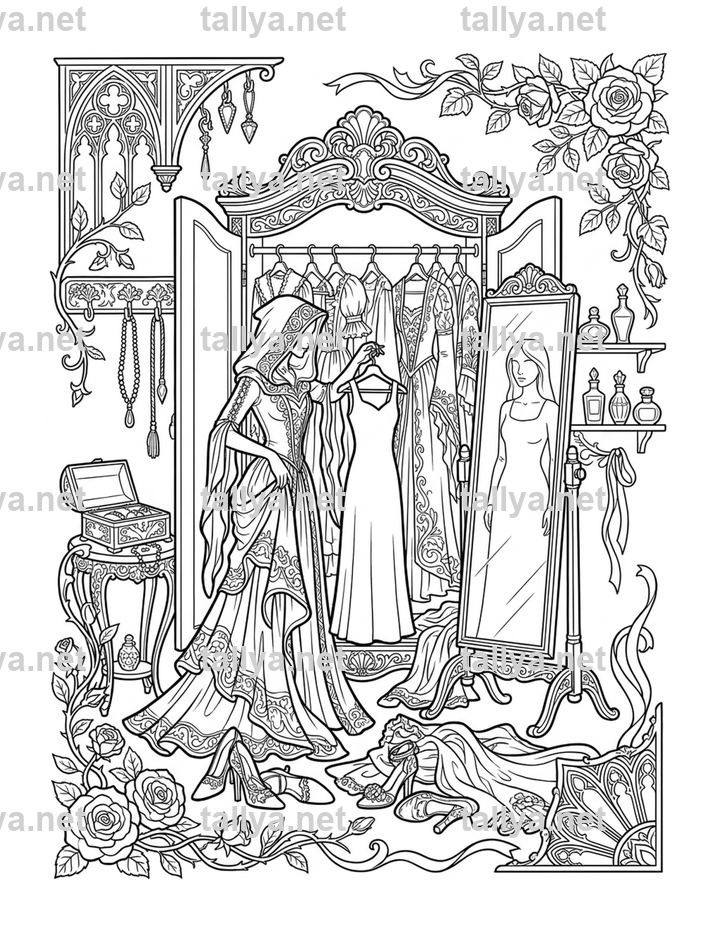 The Pleaser — Forty Shadows mandala coloring page