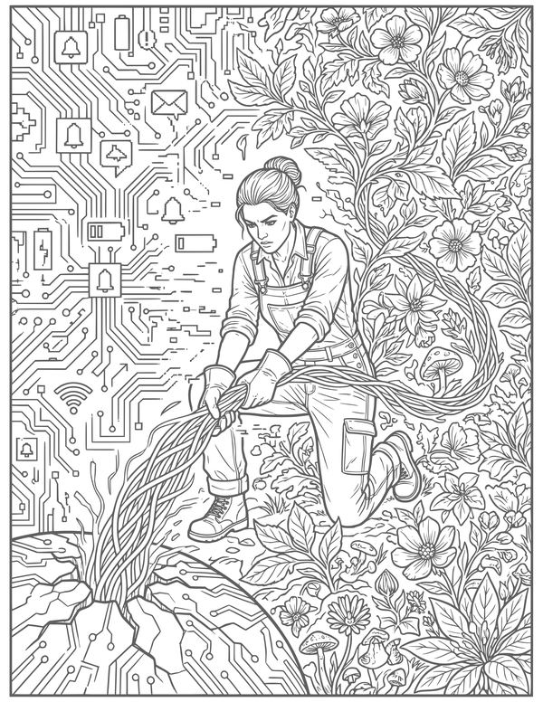 Digital Detox mandala