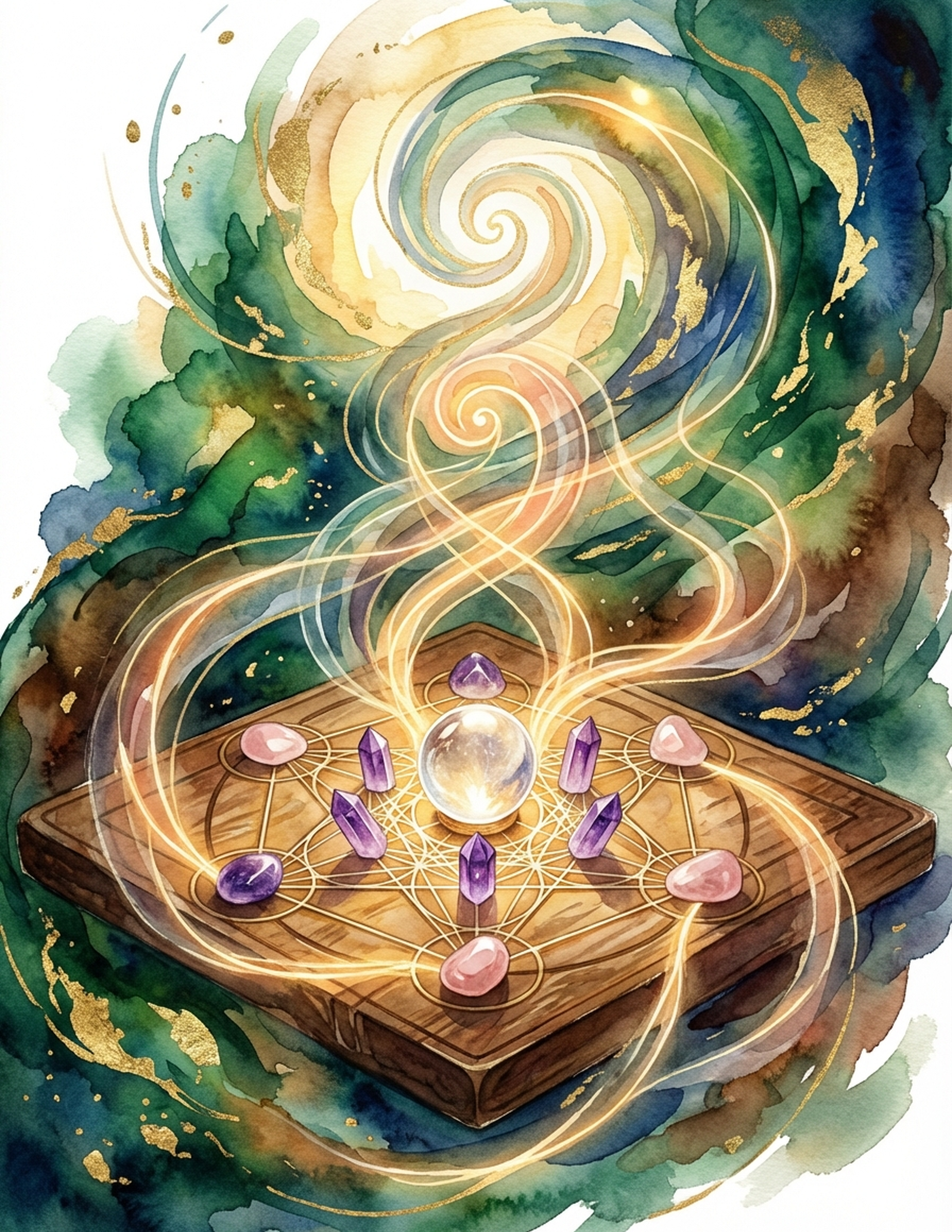 Manifestation watercolor