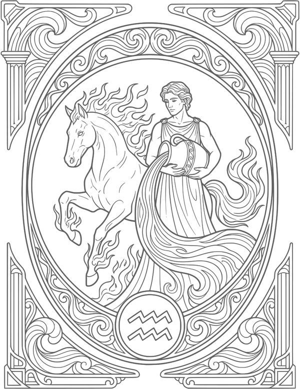 Aquarius mandala